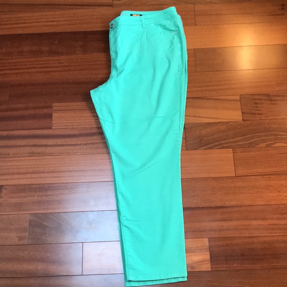 Style & Co Mint Green Denim View 4